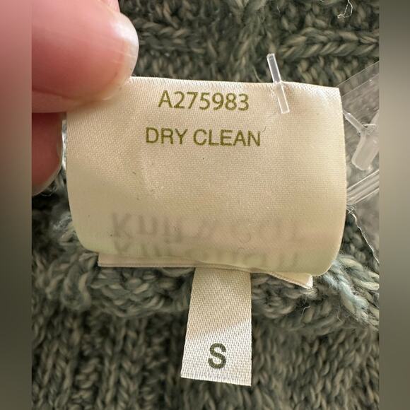 NWT Kilronan merino wool open front vest green - Picture 5 of 7